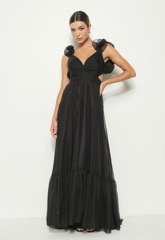 Chiffon maxi dress